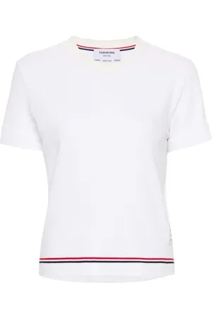 Thom Browne Mujer, Camisetas, Blanco, Talla: S