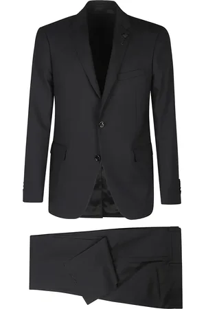 LARDINI Hombre, Trajes, Negro, Talla: XL