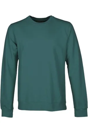 Colorful Standard Hombre, Sudaderas, Verde, Talla: S