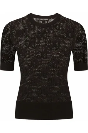 Dolce & Gabbana Mujer, Camisetas, Negro, Talla: S