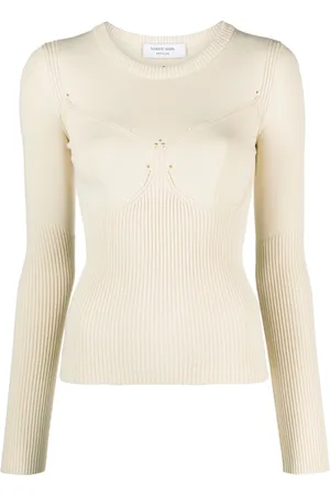 Marine Serre Mujer, Jerseys, Blanco, Talla: L