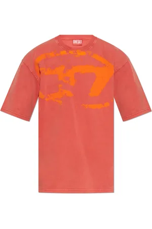 Diesel Hombre, Camisetas, Rojo, Talla: 2XL
