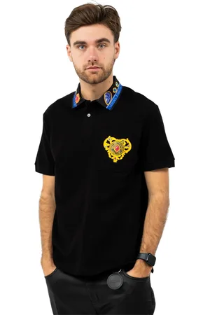 VERSACE Hombre, Camisetas, Negro, Talla: S