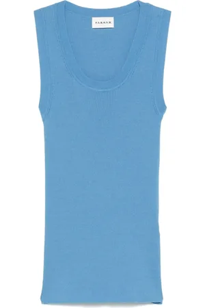 P.A.R.O.S.H. Mujer, Camisetas, Azul, Talla: M
