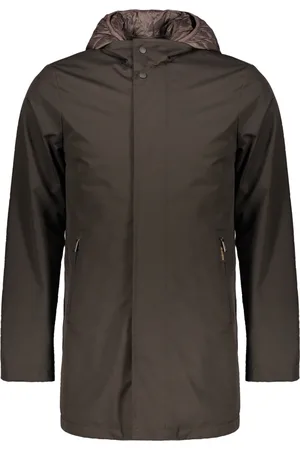 MOORER Hombre, Abrigos, Verde, Talla: M
