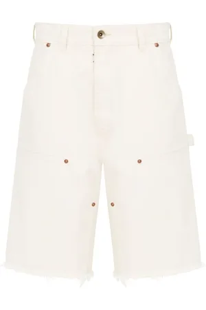 Maison Margiela Hombre, Pantalones cortos, Blanco, Talla: W33