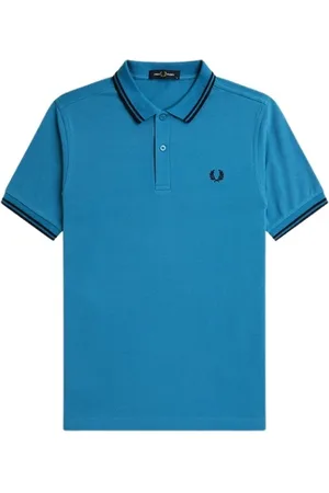 Fred Perry Hombre, Camisetas, Azul, Talla: 3XL