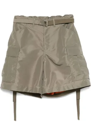 SACAI Hombre, Pantalones cortos, Verde, Talla: L
