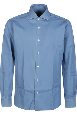 BARBA Hombre, Camisas, Azul, Talla: XL