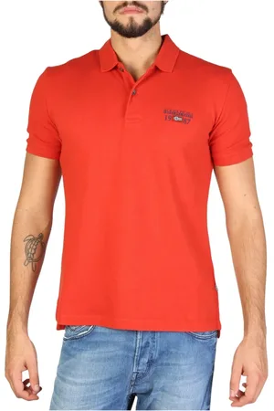 Napapijri Hombre, Camisetas, Naranja, Talla: S