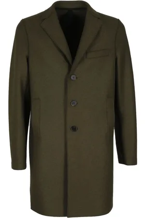 Harris Wharf London Hombre, Abrigos, Verde, Talla: S