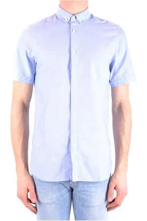 Fred Perry Hombre, Camisas, Azul, Talla: S