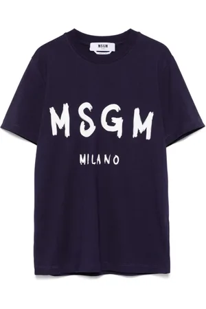 Msgm Mujer, Camisetas, Azul, Talla: XS