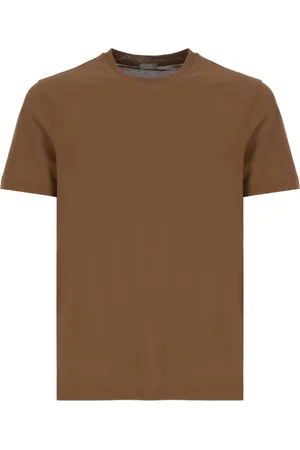 ZANONE Hombre, Camisetas, Marrón, Talla: 2XL