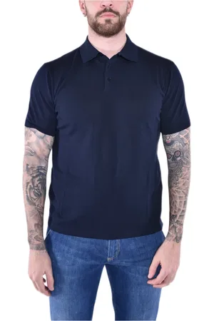 KANGRA CASHMERE Hombre, Camisetas, Azul, Talla: M