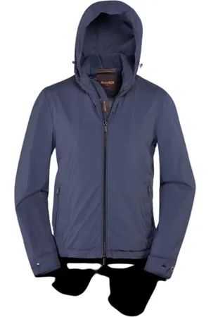 MOORER Hombre, Chaquetas, Azul, Talla: M
