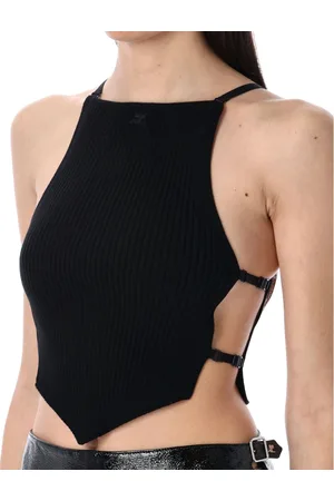 Courrèges Mujer, Camisetas, Negro, Talla: S