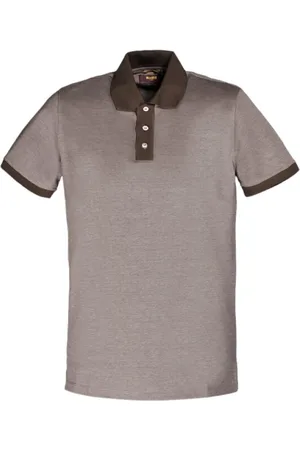 MOORER Hombre, Camisetas, Marrón, Talla: XL