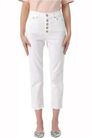 Dondup Mujer, Pantalones, Blanco, Talla: W31