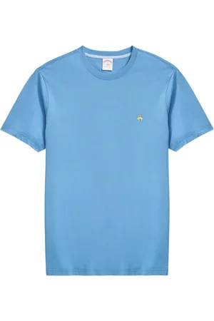 Brooks Brothers Hombre, Camisetas, Azul, Talla: S