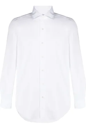 Finamore Hombre, Camisas, Blanco, Talla: XL