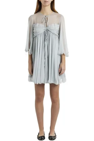 Chloé Mujer, Vestidos, Gris, Talla: M