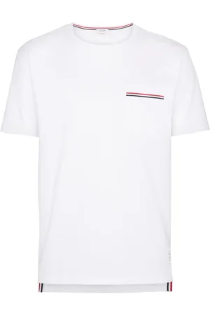 Thom Browne Hombre, Camisetas, Blanco, Talla: L