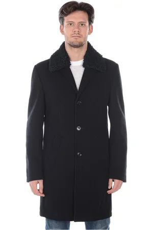 D.A. Daniele Alessandrini Hombre, Abrigos, Negro, Talla: 2XL