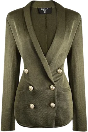 Balmain Mujer, Chaquetas, Verde, Talla: M