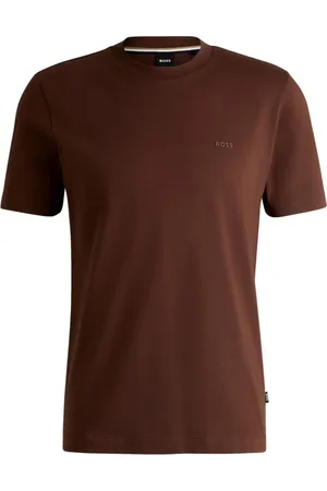 HUGO BOSS Hombre, Camisetas, Marrón, Talla: 3XL