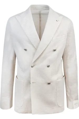 Lubiam Hombre, Chaquetas, Blanco, Talla: M