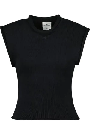 Courrèges Mujer, Camisetas, Negro, Talla: L