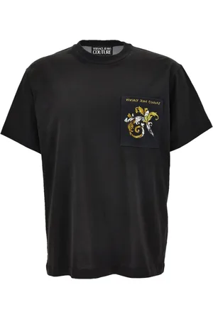 VERSACE Hombre, Camisetas, Negro, Talla: M