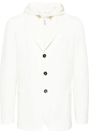 ELEVENTY Hombre, Chaquetas, Blanco, Talla: 2XL