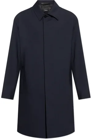 THEORY Hombre, Abrigos, Azul, Talla: L