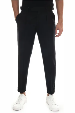 PAOLONI Hombre, Pantalones, Negro, Talla: 3XL