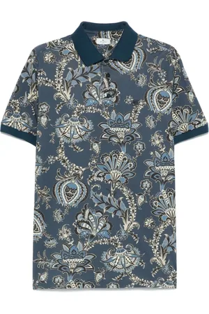 Etro Hombre, Camisetas, Azul, Talla: L