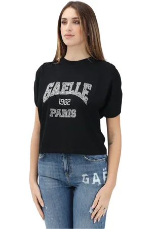 GAËLLE Mujer, Camisetas, Negro, Talla: S