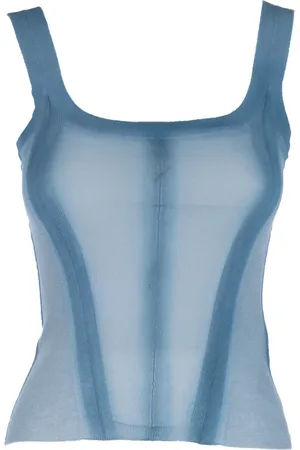 ERMANNO SCERVINO Mujer, Camisetas, Azul, Talla: S