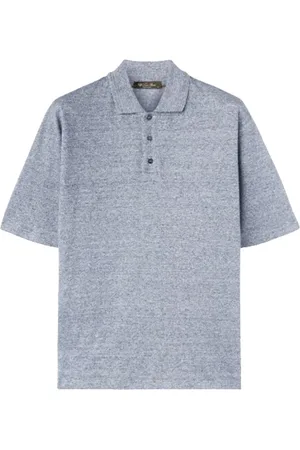 Loro Piana Hombre, Camisetas, Azul, Talla: L
