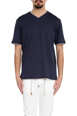 ELEVENTY Hombre, Camisetas, Azul, Talla: L