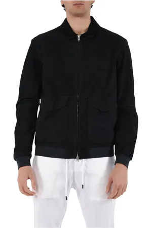 DFOUR Hombre, Chaquetas, Azul, Talla: L