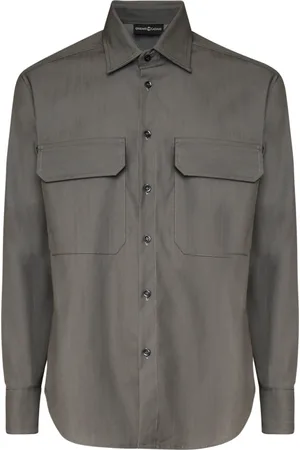 Giuliano Galiano Hombre, Camisas, Gris, Talla: 2XL