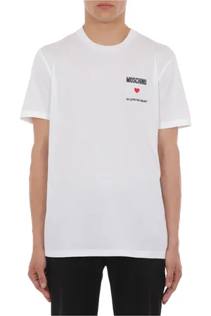 Moschino Hombre, Camisetas, Blanco, Talla: L