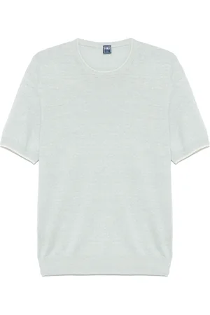 FEDELI Hombre, Camisetas, Azul, Talla: L