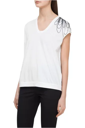 Brunello Cucinelli Mujer, Camisetas, Blanco, Talla: S