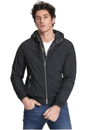MOORER Hombre, Chaquetas, Azul, Talla: M