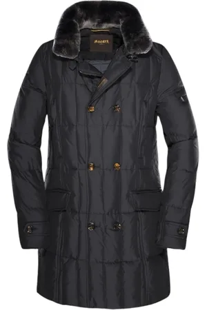 MOORER Hombre, Chaquetas, Negro, Talla: XS