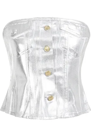 Ganni Mujer, Camisetas, Gris, Talla: 2XS
