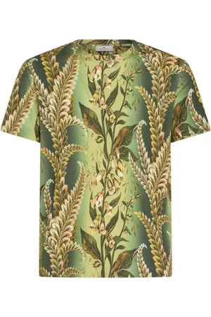 Etro Hombre, Camisetas, Verde, Talla: L